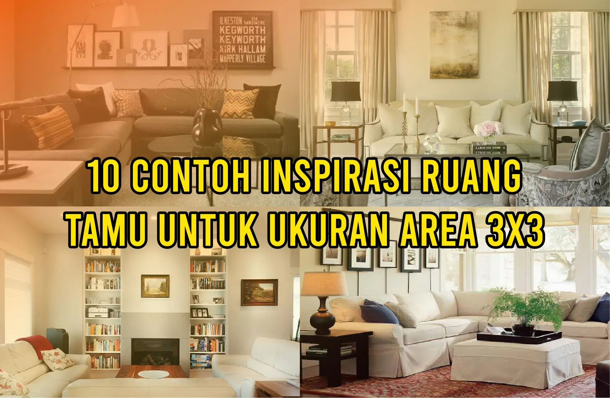 10 Contoh Inspirasi Ruang Tamu Untuk Ukuran Area 3x3
