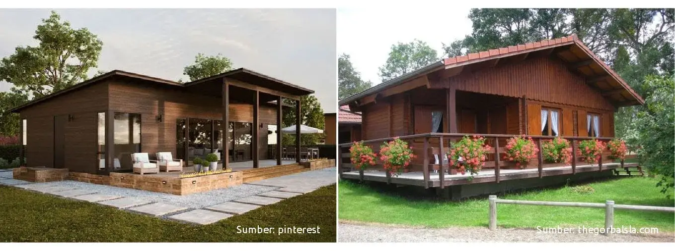model rumah kayu minimalis