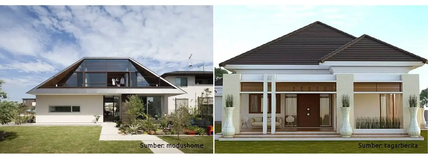 atap rumah minimalis