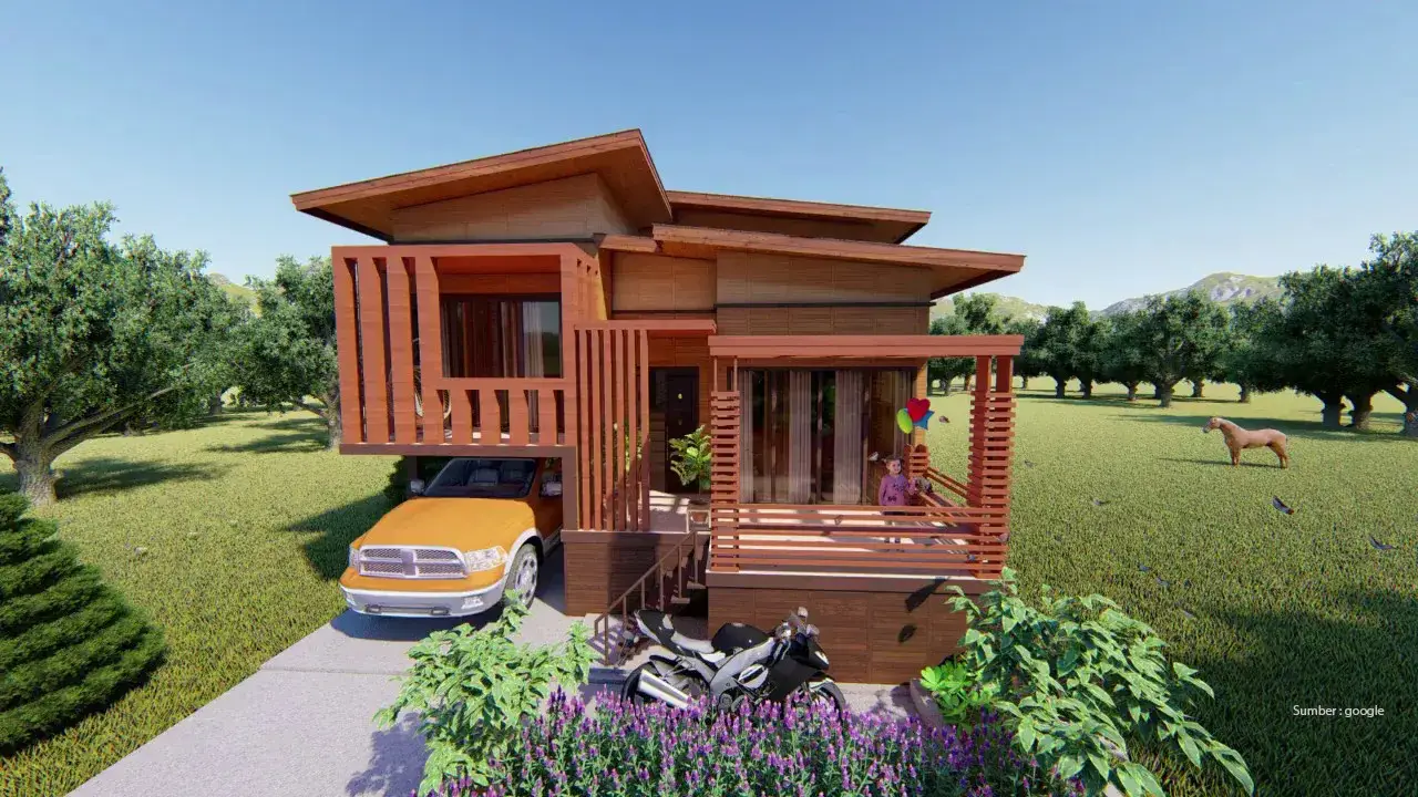 25 Model Rumah Kayu Minimalis Terbaru