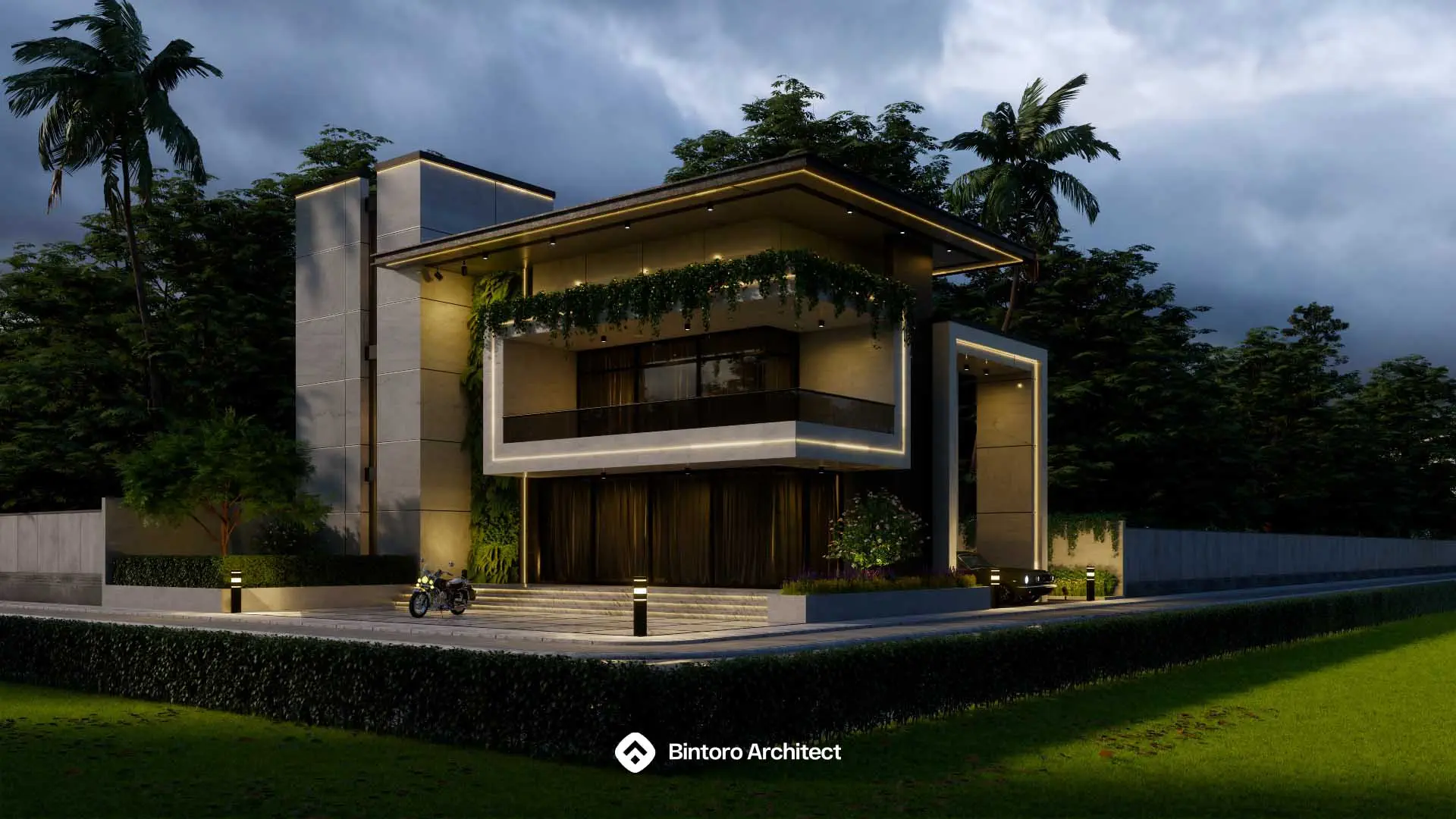 Desain Rumah Mewah 3 Lantai Dengan Kolam Renang