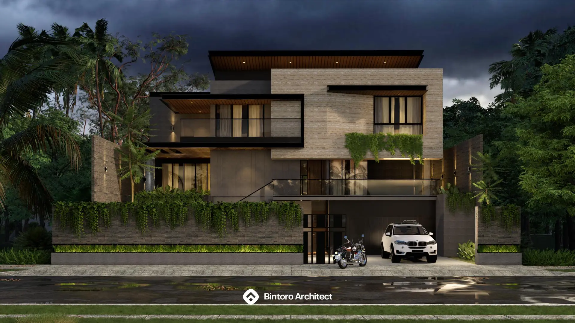 Desain Rumah Mewah Minimalis Dengan Sentuhan Yang Modern