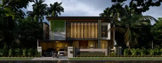 Contoh rumah 2 lantai sederhana