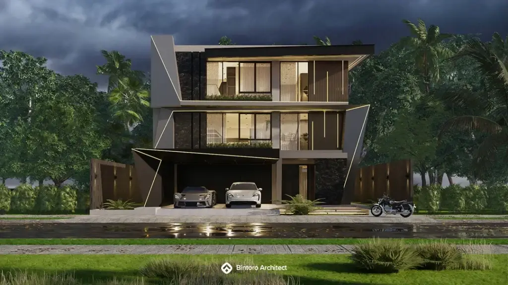 Desain Rumah Mewah 3 Lantai