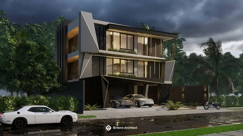 Desain Rumah Mewah 3 Lantai