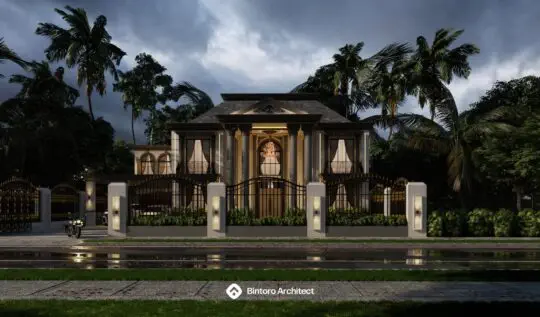 Inspirasi Desain Rumah Mewah 2 Lantai Klasik dan Karakteristiknya